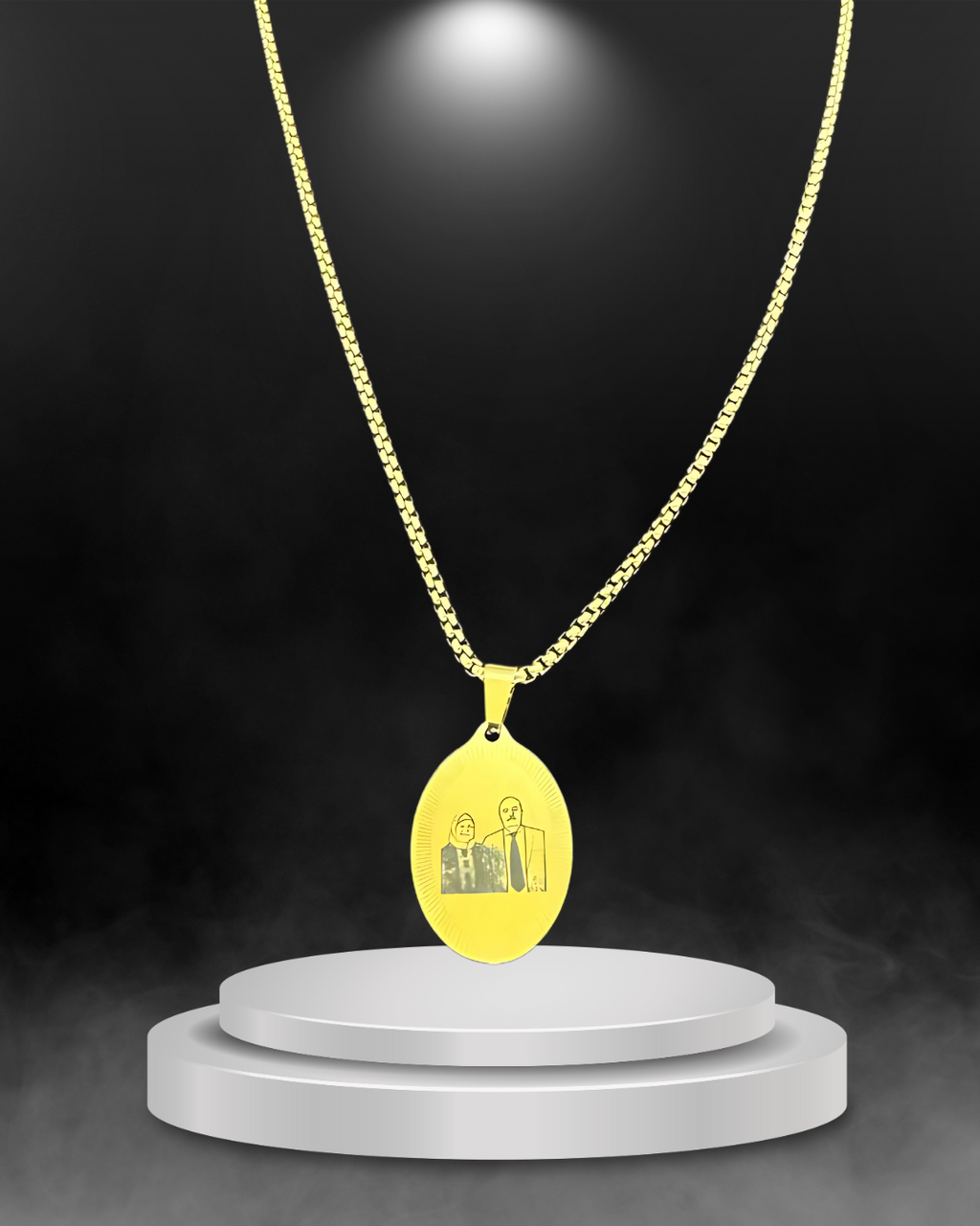 Stainless Steel Necklace – Gold, Black, or Silver Finish