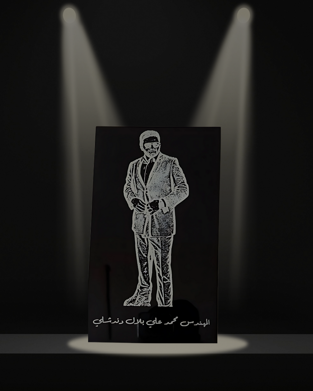 Signature Portraits – Engraved on Black Acrylic