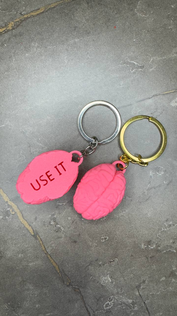 Brain Keychain Use It